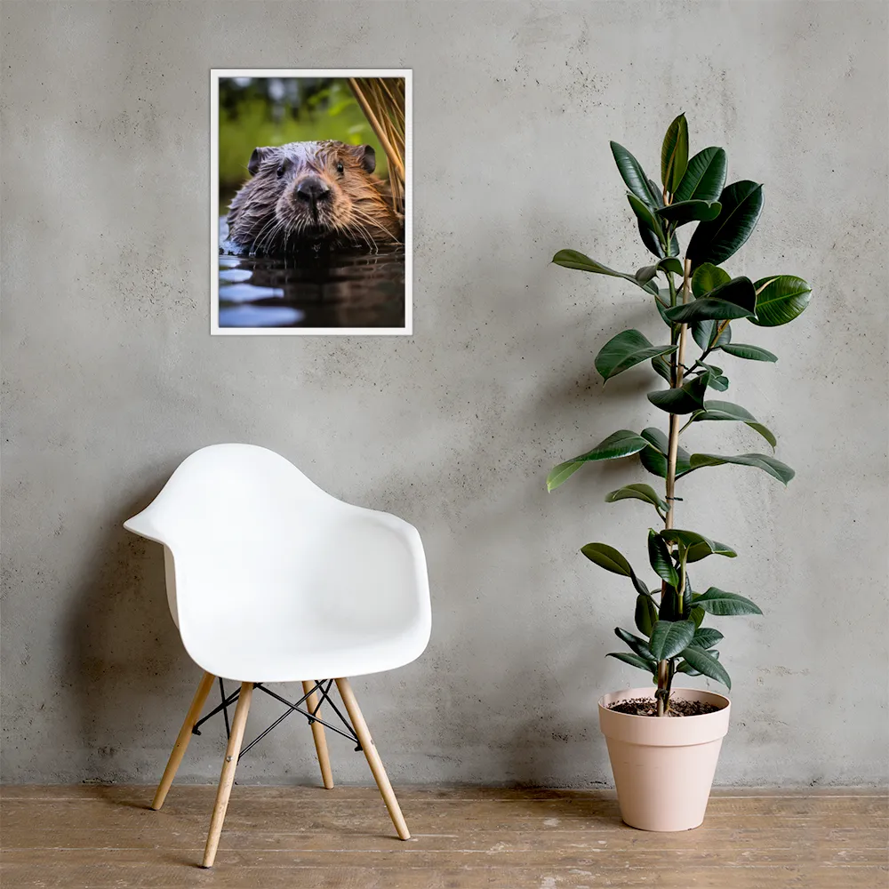 Emergence of the Beaver | Poster with White Frame | 18″×24″