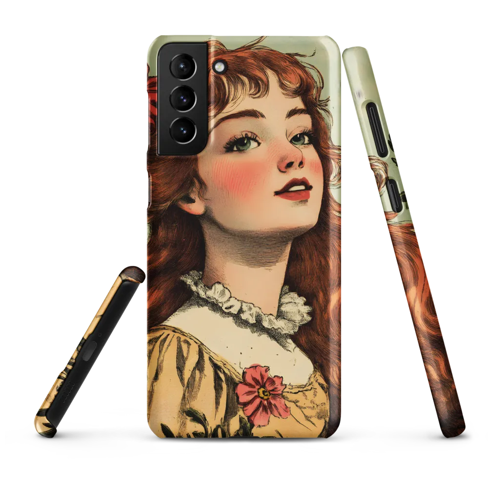 Whimsical Portrait of a Flower-Adorned Girl