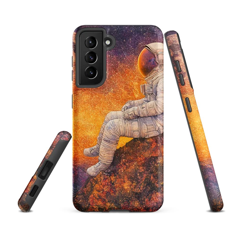 Cosmic Contemplation | Phone Case |  S21 FE | Tough Case | Matte