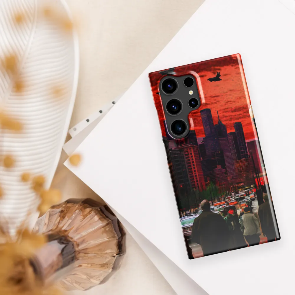 Urban Reverie: Stratospheric Shadows | Phone Case |  S24 Ultra | Snap Case | Glossy