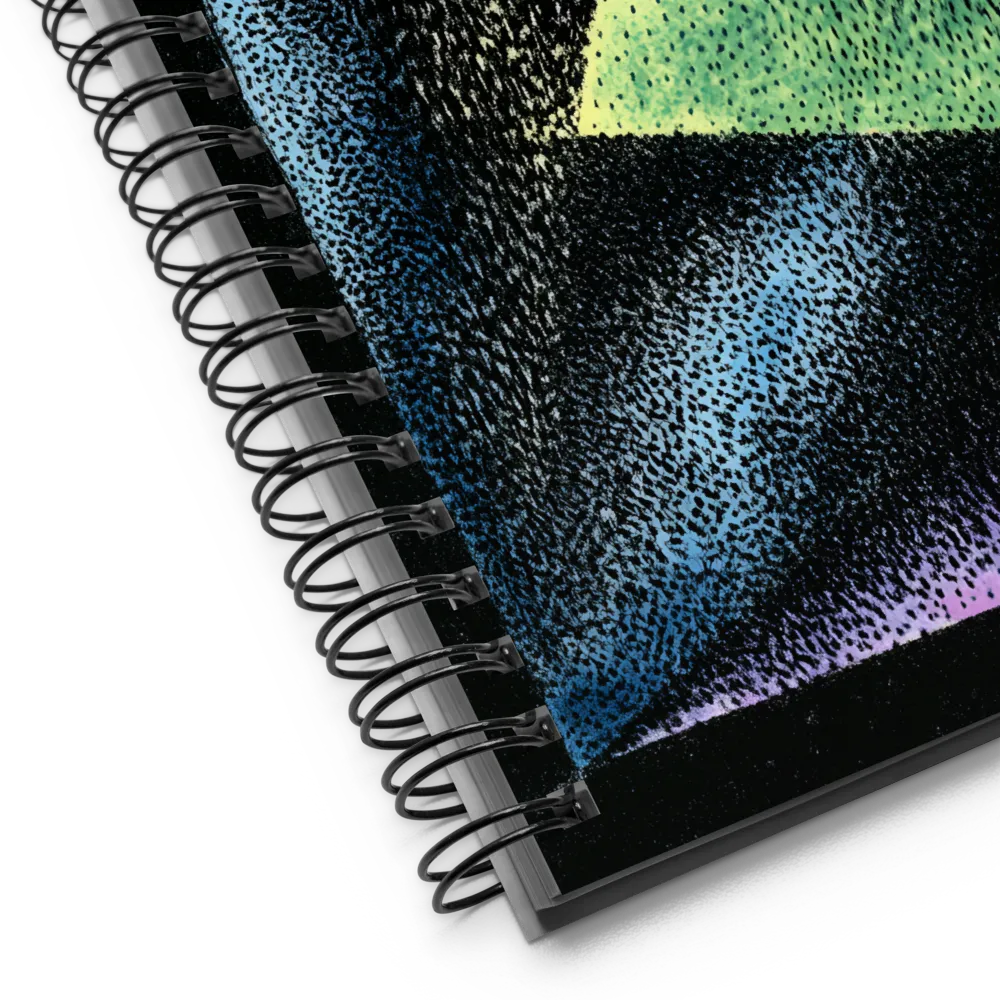 Dynamic Geometric Harmony | Spiral Notebook