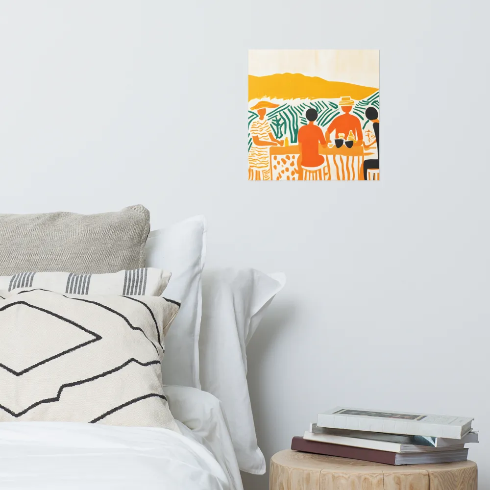 Summer Vibes: Café Conversations | Poster | 14″×14″