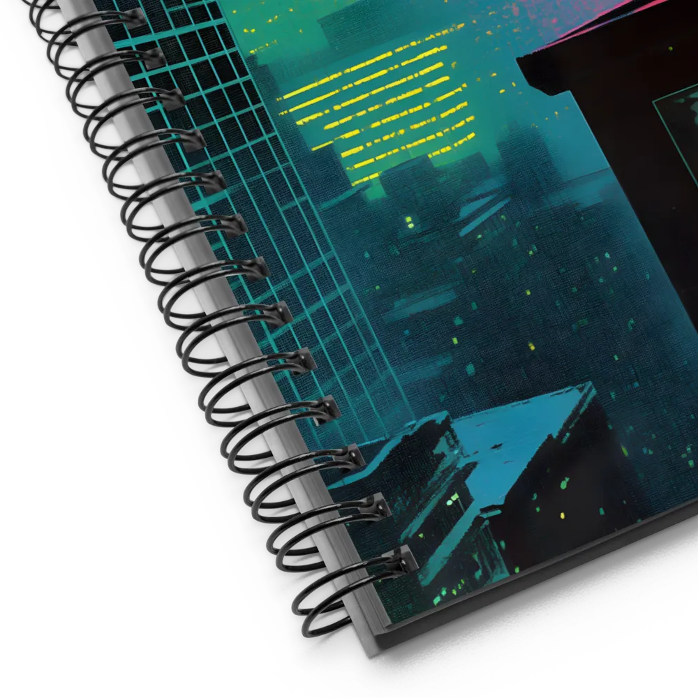 Neon Horizon | Spiral Notebook