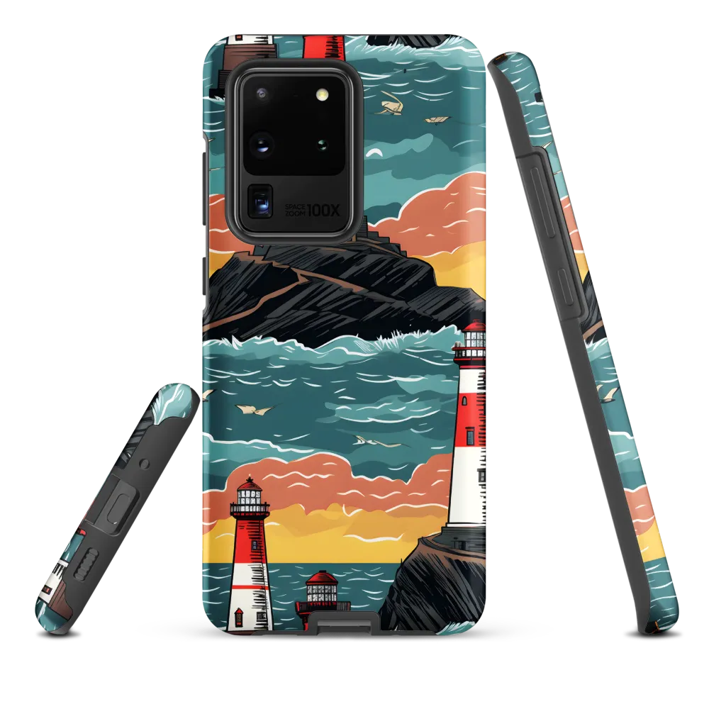 Lighthouses in a Whimsical Ocean