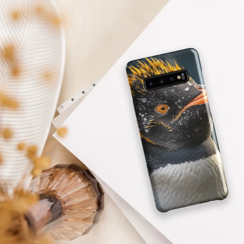 Silent Majesty: A Portrait of the Penguin | Phone Case |  S10 Plus | Snap Case | Glossy