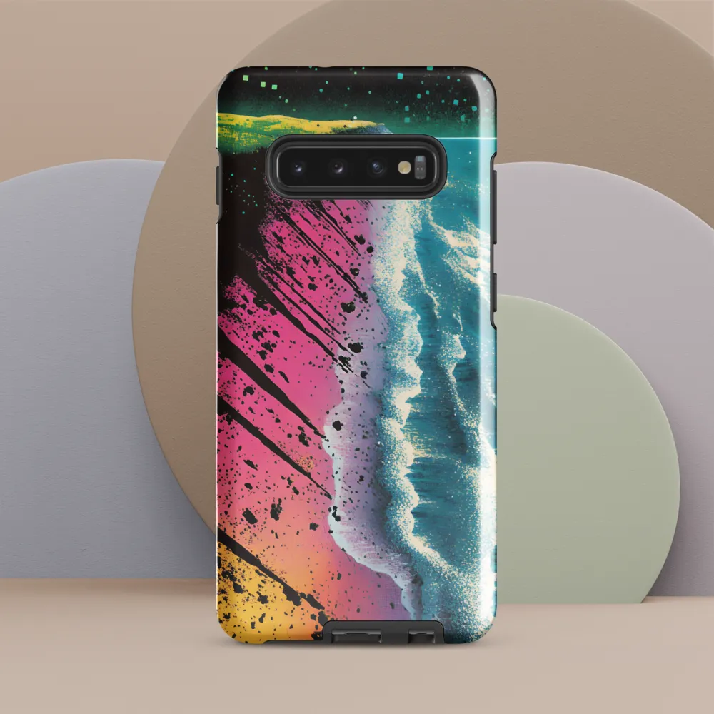 Cosmic Serenity at the Shore | Phone Case |  S10 Plus | Tough Case | Glossy