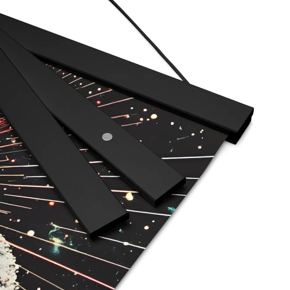 Ethereal Astronaut: A Journey Through the Cosmos | Poster With Black Wood Hanger | 16″×16″