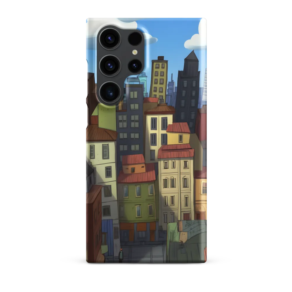 Urban Symphony: A Colorful Cityscape | Phone Case |  S23 Ultra | Snap Case | Matte