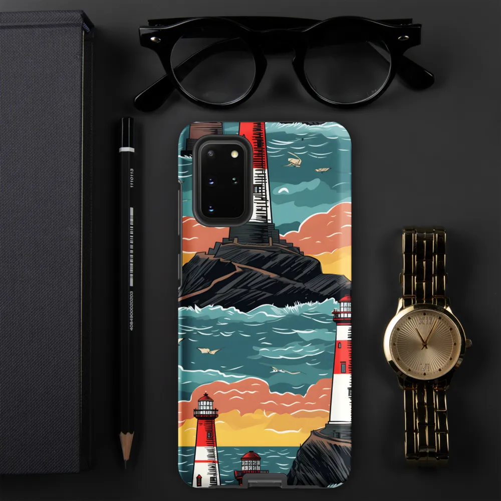 Lighthouses in a Whimsical Ocean