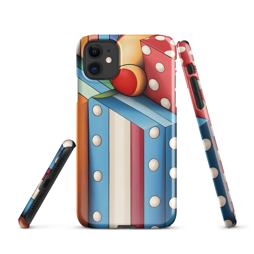 Vivid Geometry: A Playful Arrangement | Phone Case |  11 | Snap Case | Glossy
