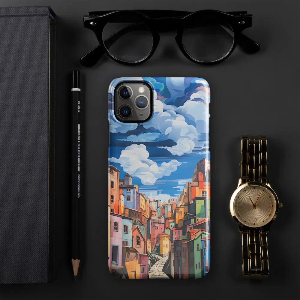 Whimsical Heights: A Vibrant Cityscape | Phone Case |  11 Pro Max | Snap Case | Glossy