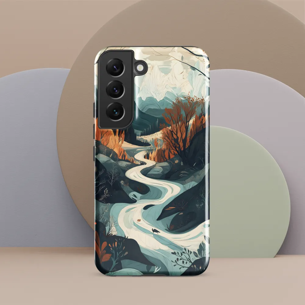 Winding Serenity: A Digital Landscape