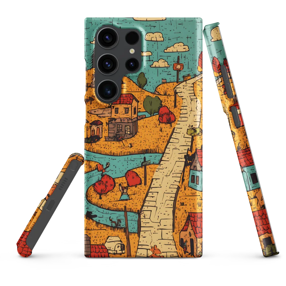 Whimsical Village Landscape