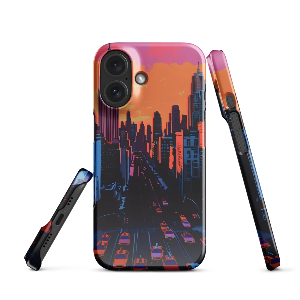 Sunset Over Skyscrapers | Phone Case |  16 | Snap Case | Glossy