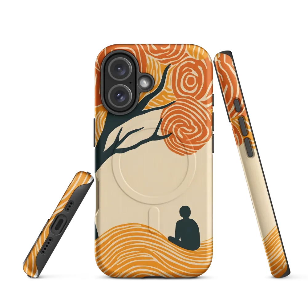 Silent Reflections under Swirling Leaves | Phone Case |  16 | MagSafe® Tough Case | Matte