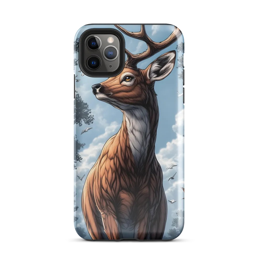 Majestic Serenity: The Deer in Nature | Phone Case |  11 Pro Max | Tough Case | Glossy