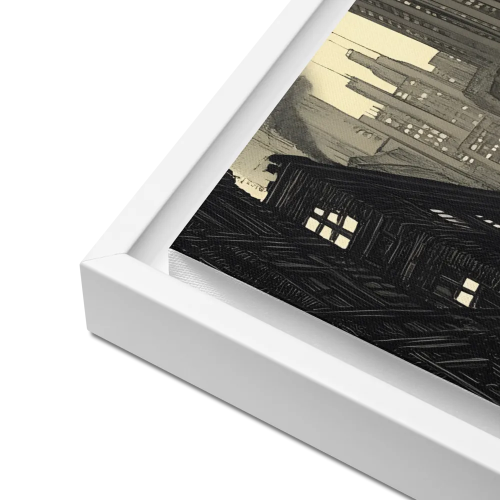Echoes of the City | Canvas with White Frame | 16″×20″