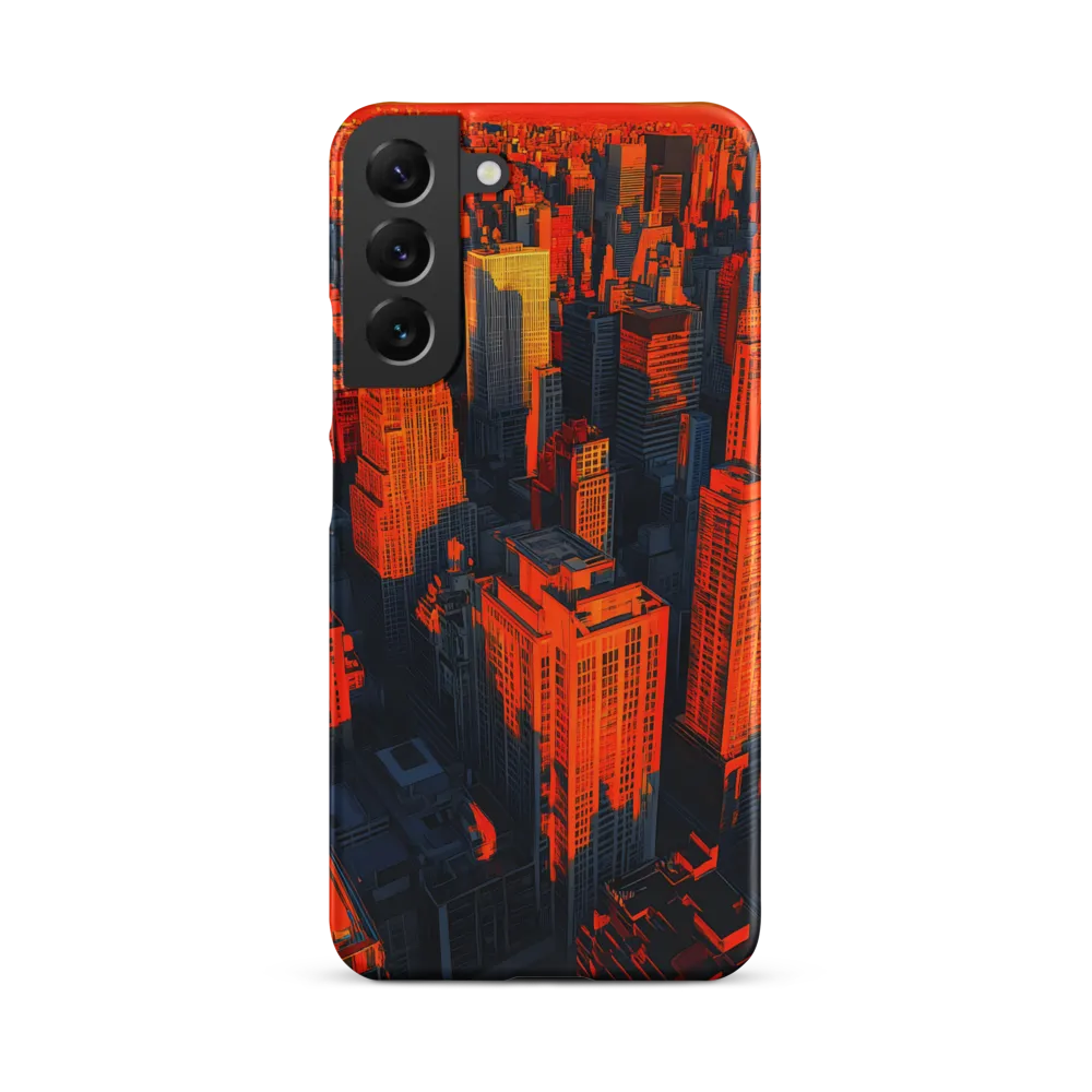 Urban Dawn: A Digital Ode to Skyscrapers | Phone Case |  S22 Plus | Snap Case | Matte