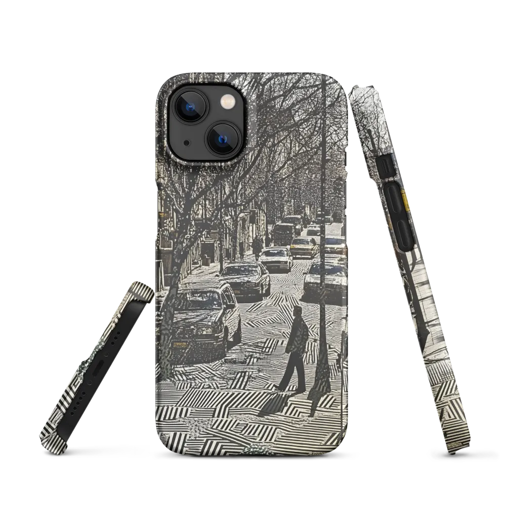 Urban Solitude: A Geometric Journey | Phone Case |  13 | Snap Case | Matte