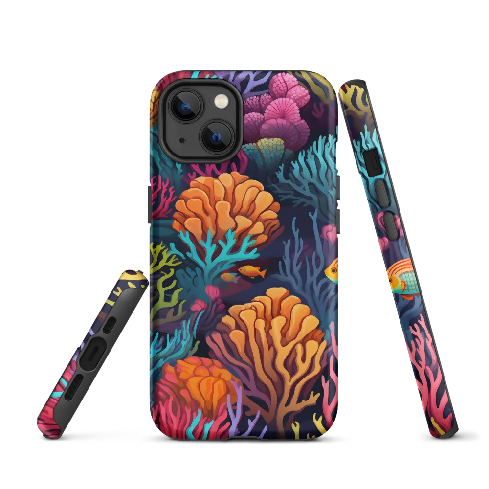 Underwater Harmony: A Coral Reef Wonderland | Phone Case |  13 | Tough Case | Matte