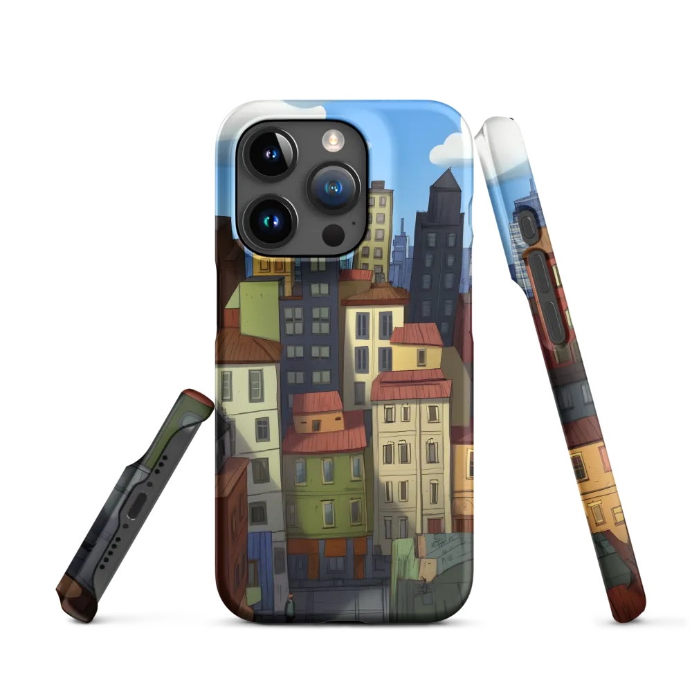 Urban Symphony: A Colorful Cityscape | Phone Case |  15 Pro | Snap Case | Matte