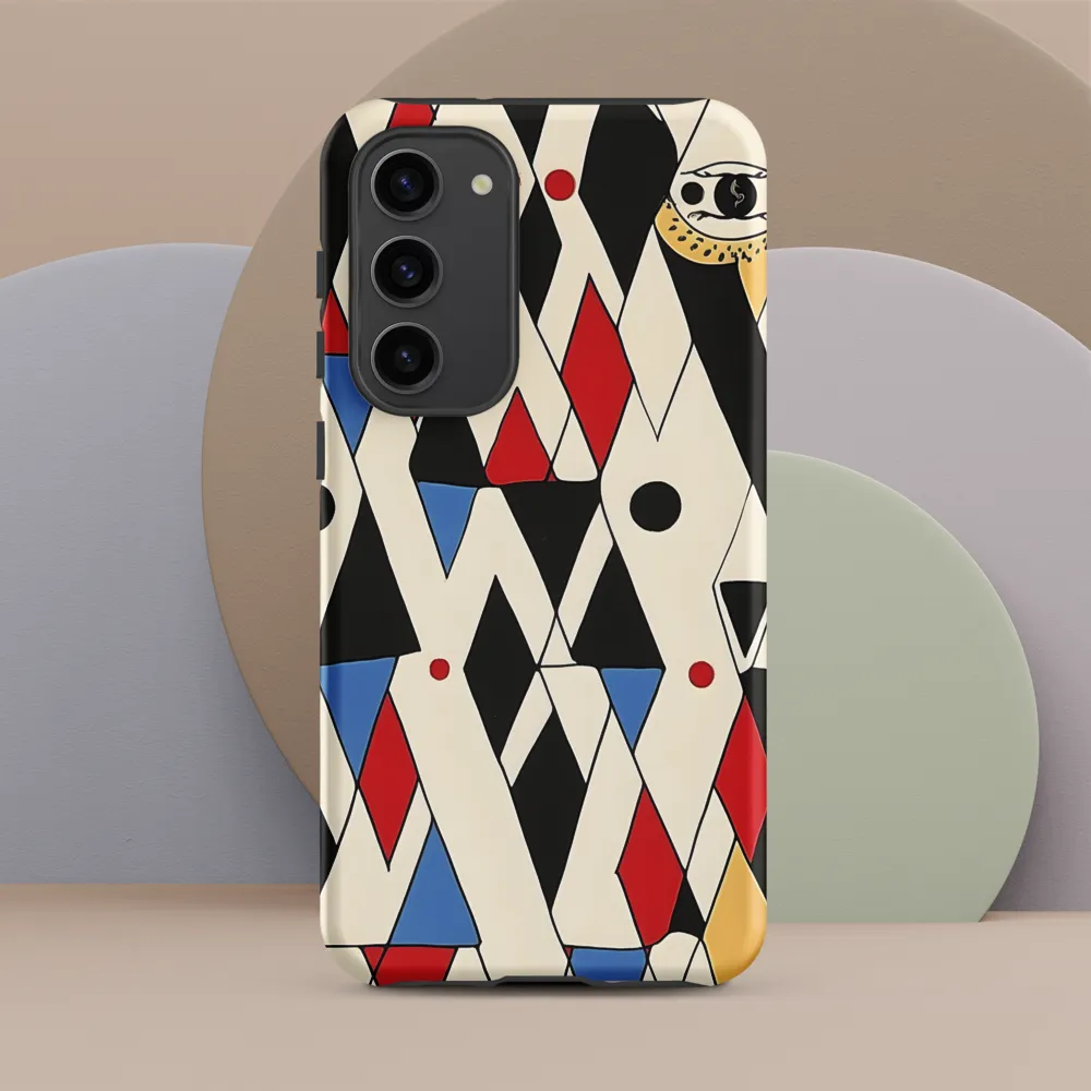 Dynamic Geometric Symphony | Phone Case |  S23 Plus | Tough Case | Matte