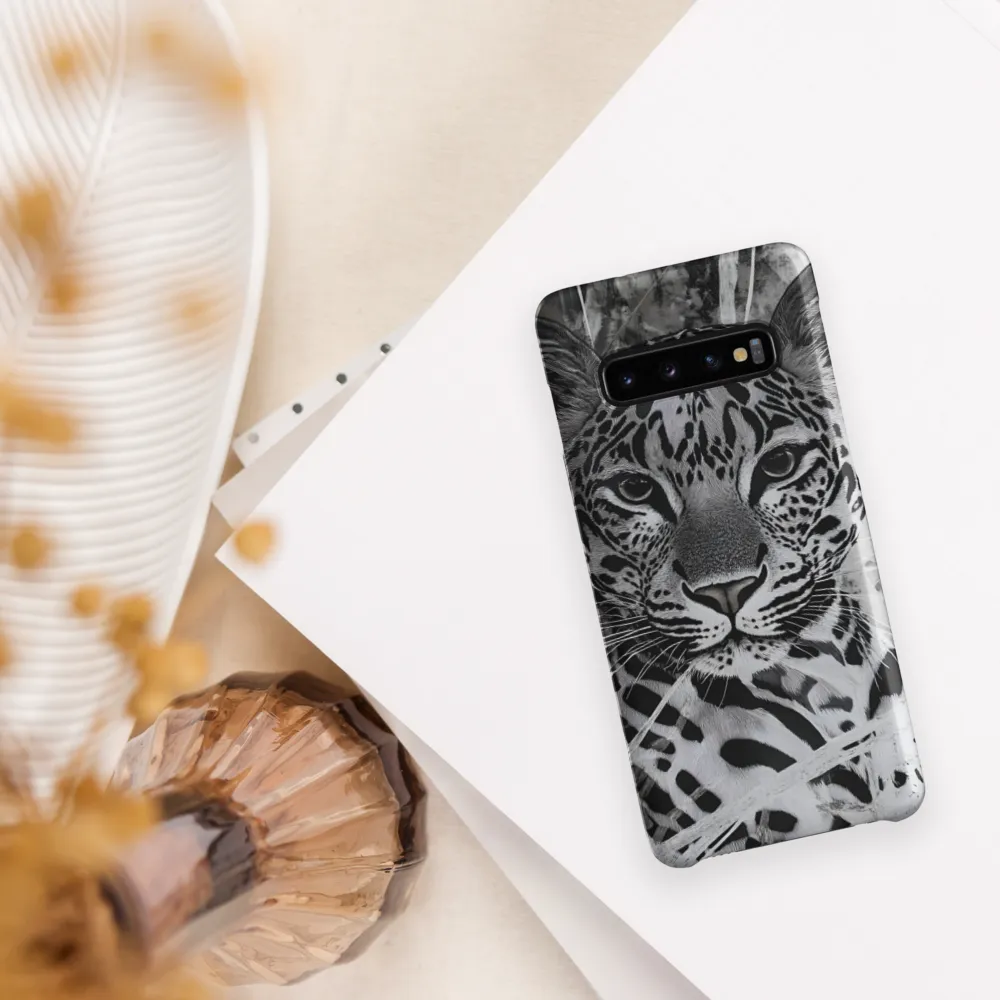 Majestic Gaze: The Leopard's Portrait | Phone Case |  S10 | Snap Case | Matte