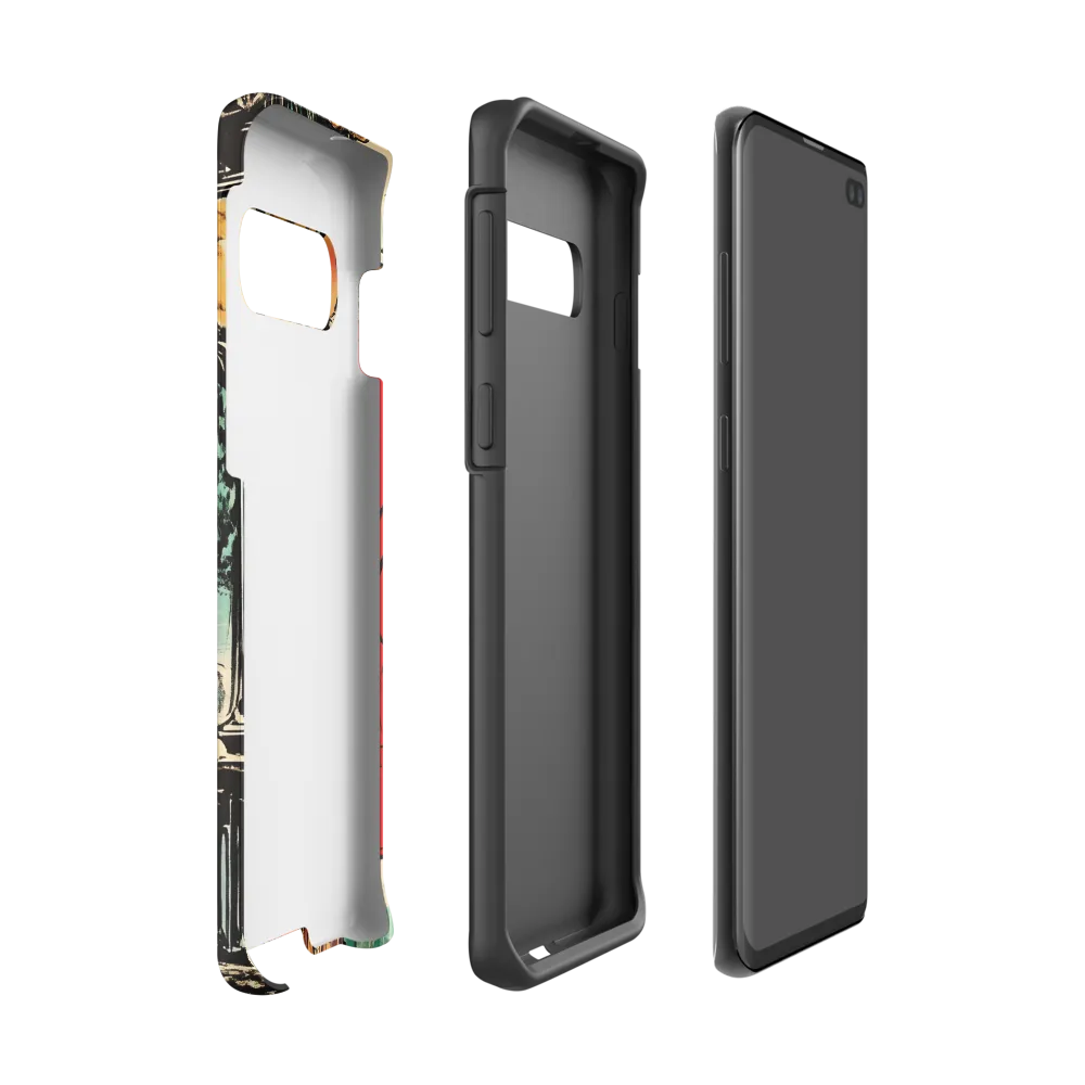 Winter Glamour in Red | Phone Case |  S10 | Tough Case | Matte
