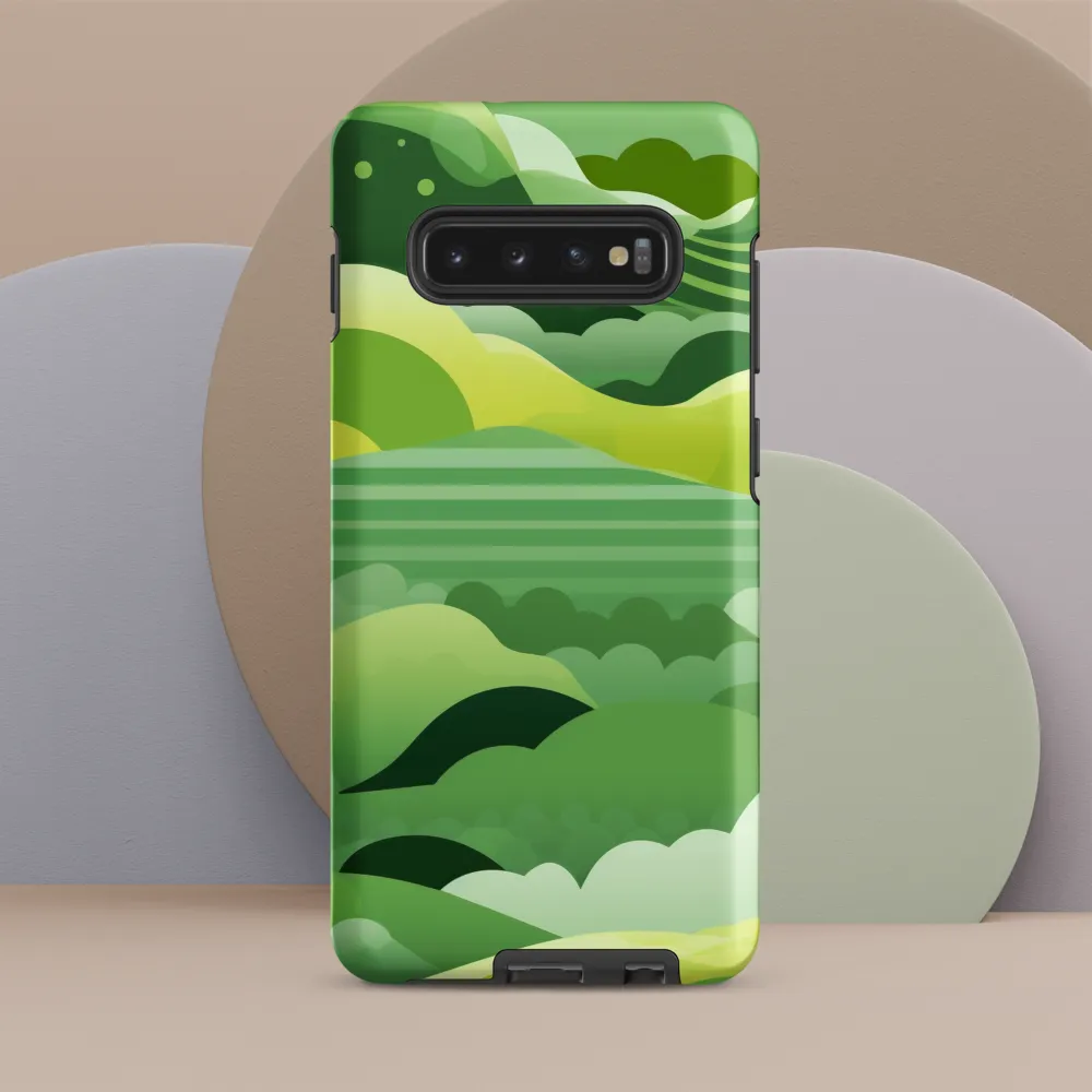 Tranquility in Green Waves
