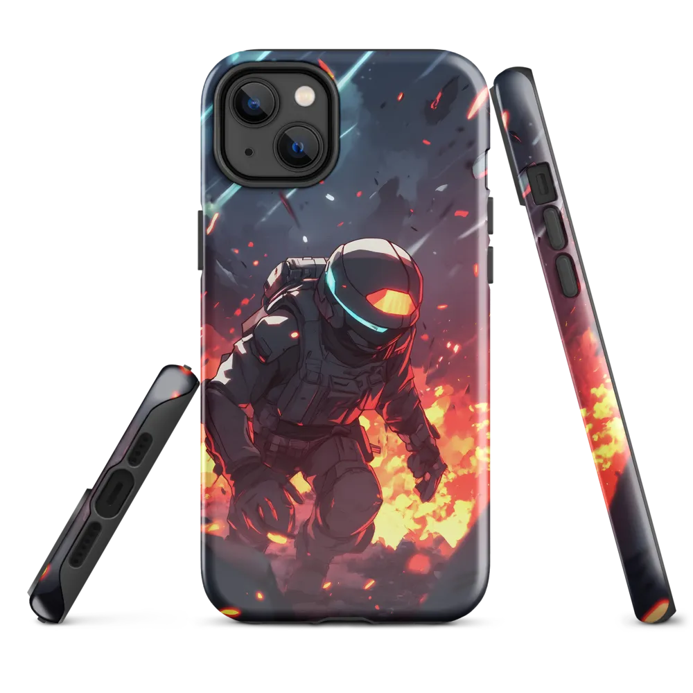 Astronaut Amidst Chaos