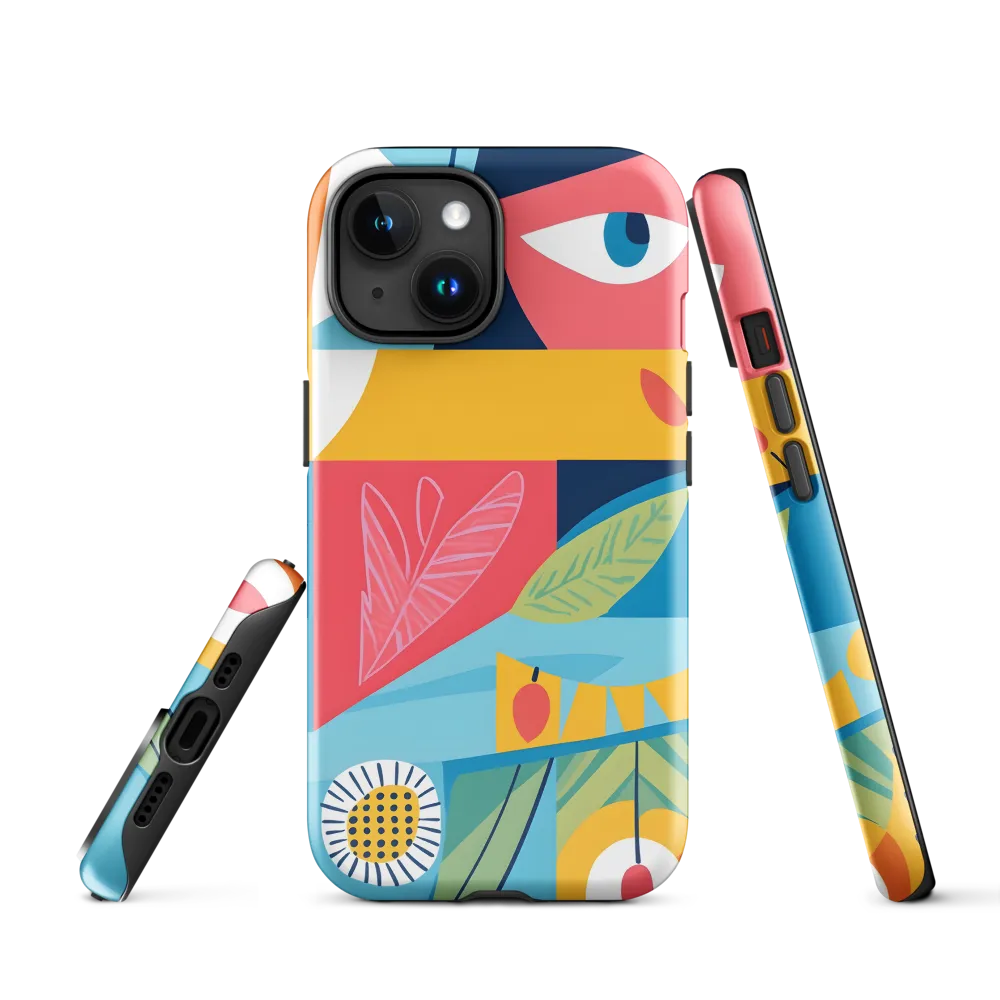 Vibrant Geometric Visage