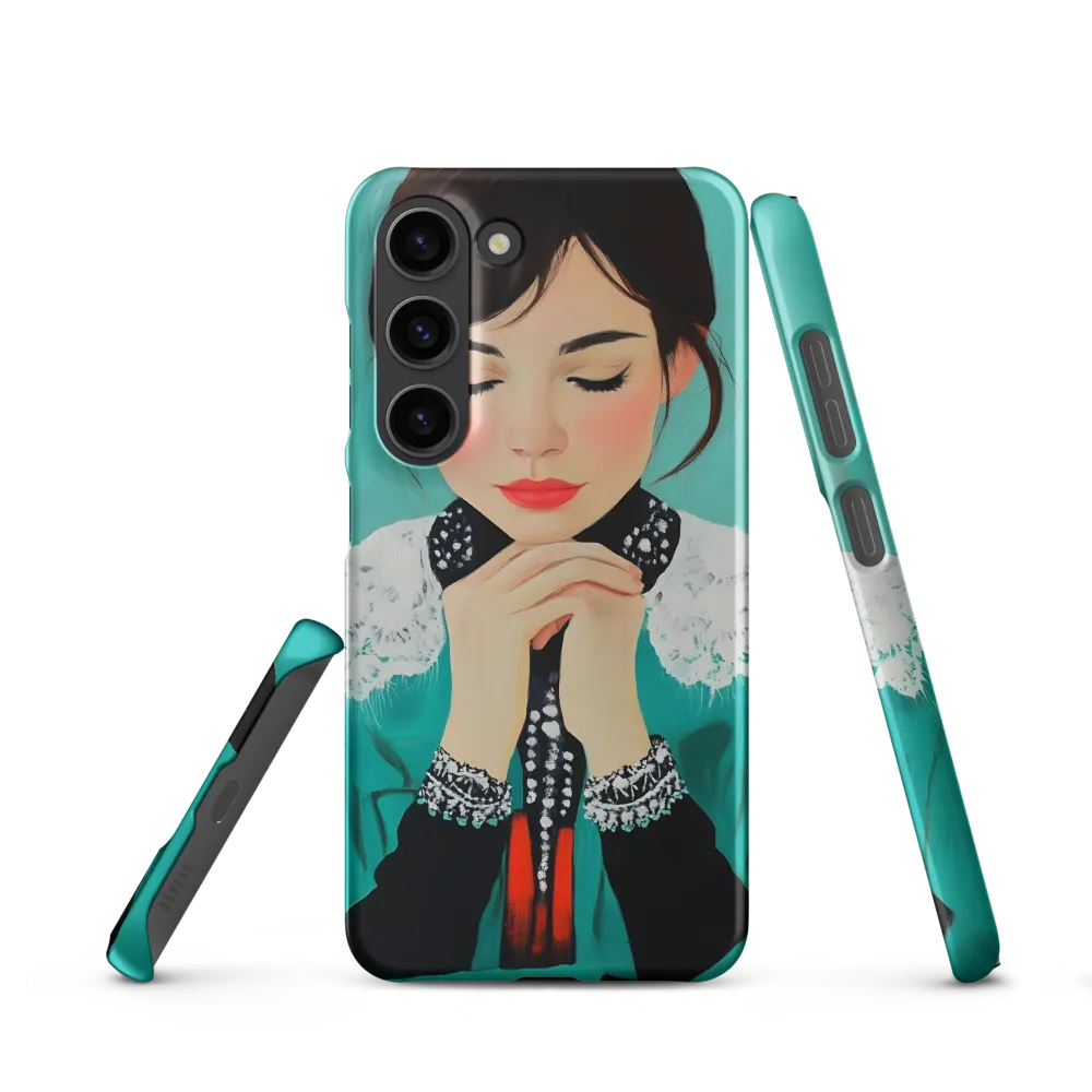 Serenity in Turquoise | Phone Case |  S23 | Snap Case | Matte