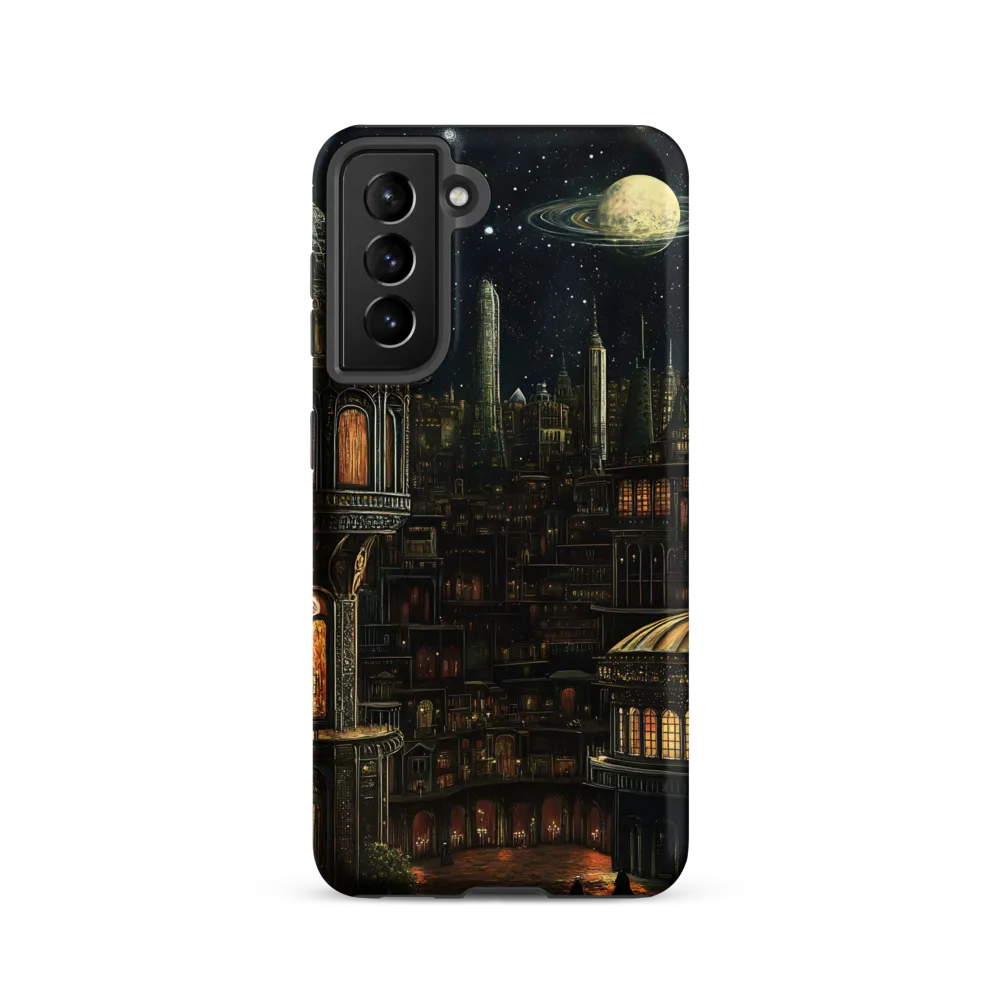 Celestial Enigma: A Surreal Cityscape
