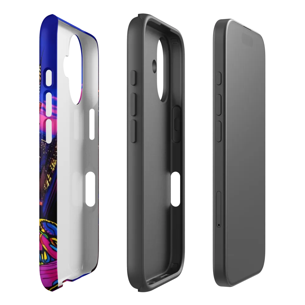 Neon Twilight: A City in Vibrance | Phone Case