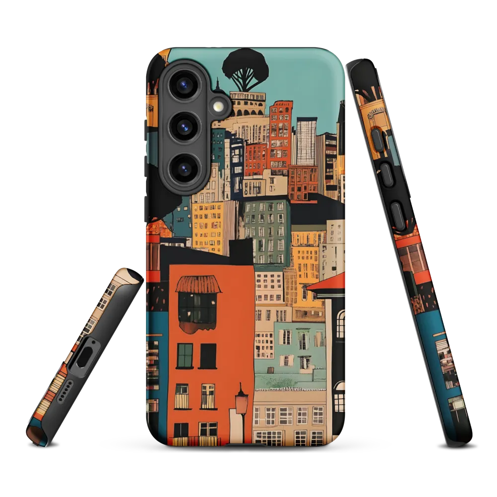 Urban Fusion: A Colorful Cityscape