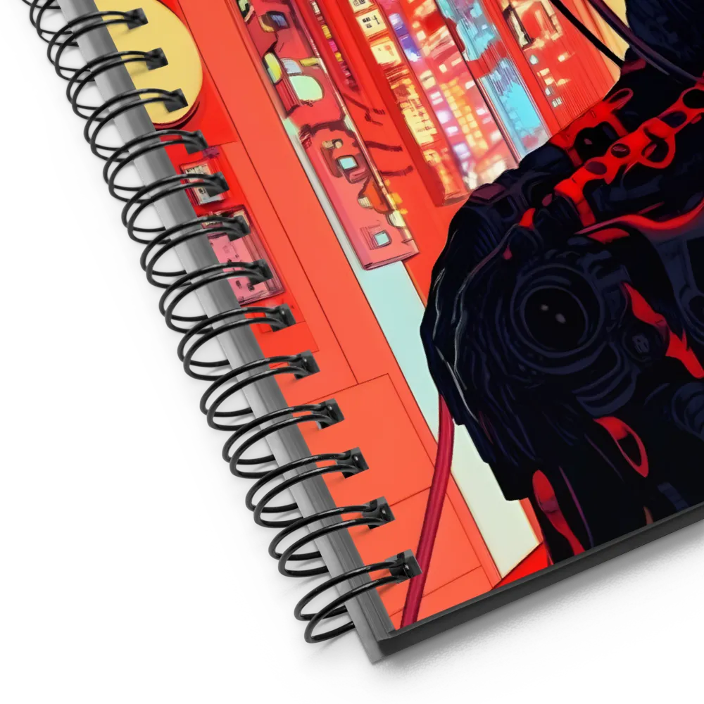 The Weight of Neon Dreams | Spiral Notebook