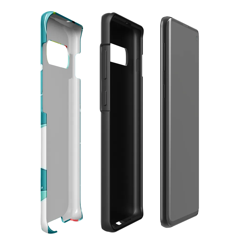 Dynamic Geometric Harmony | Phone Case |  S10 Plus | Tough Case | Glossy