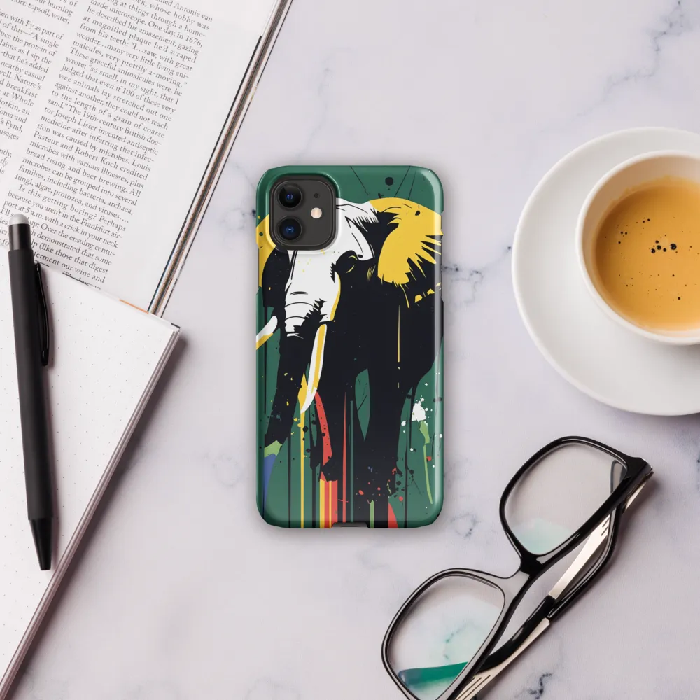 Majestic Minimalism: The Colorful Elephant