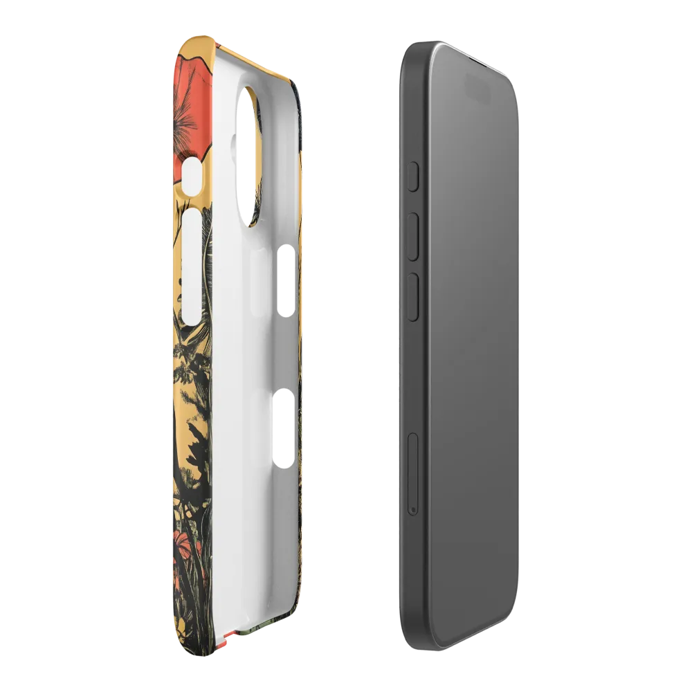 Floral Majesty: The Elephant's Sanctuary | Phone Case |  16 | Snap Case | Matte