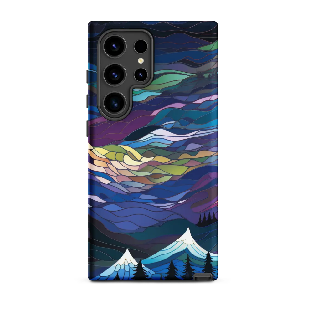 Twilight Peaks: An Abstract Mountain Landscape