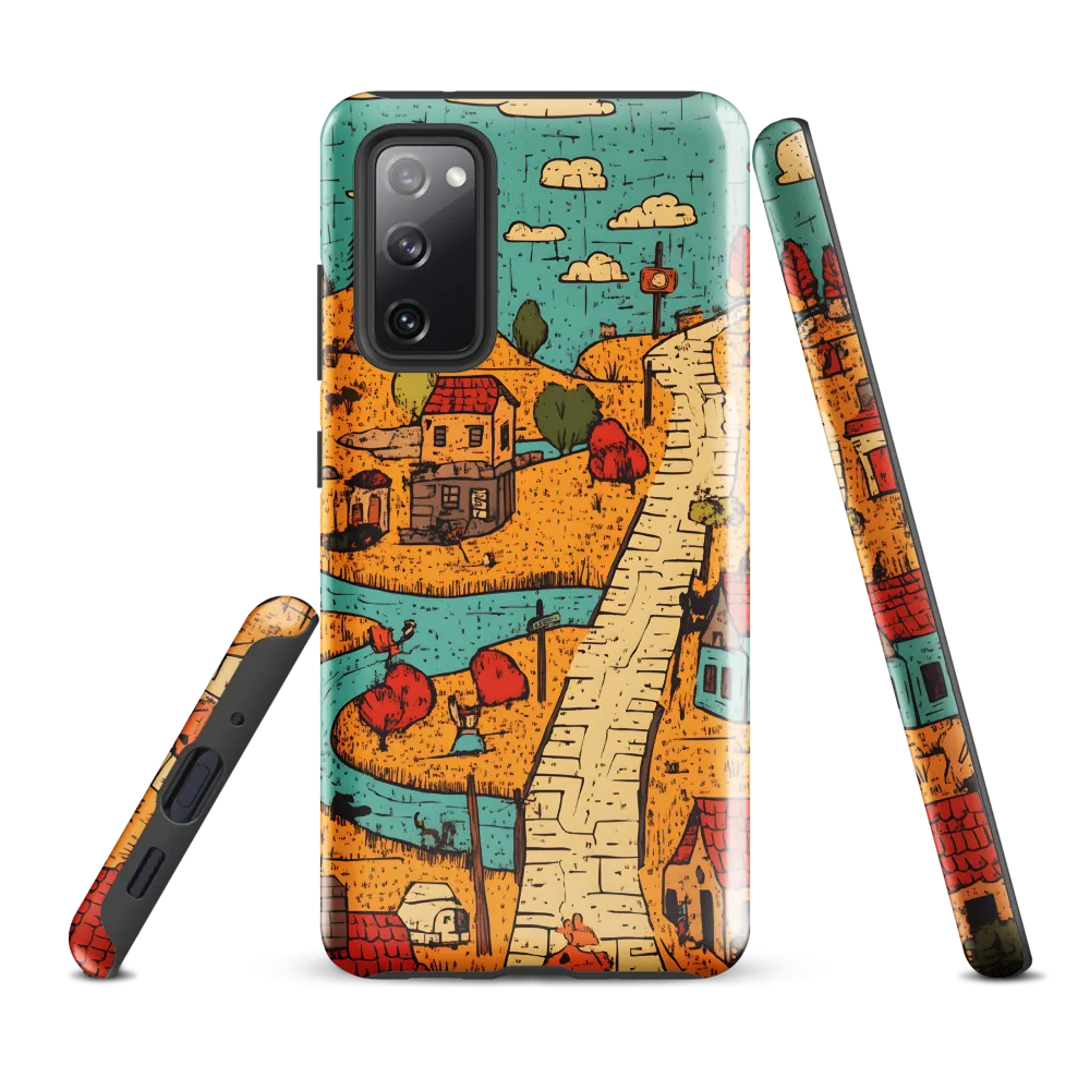 Whimsical Village Landscape