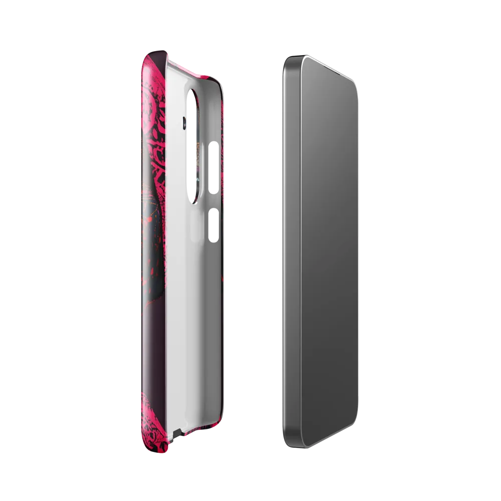 Neon Adornments: A Portrait of Cultural Expression | Phone Case |  S24 | Snap Case | Glossy