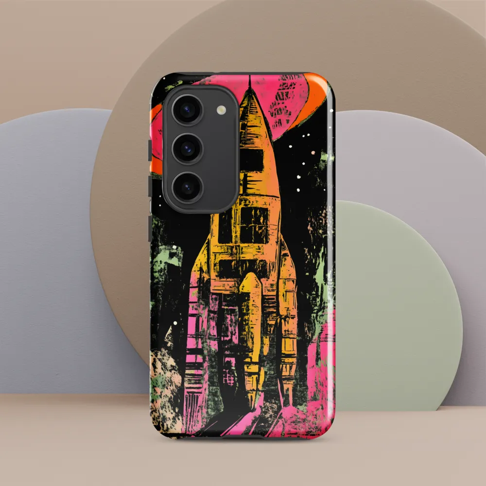 Cosmic Voyage: A Surreal Rocket Adventure