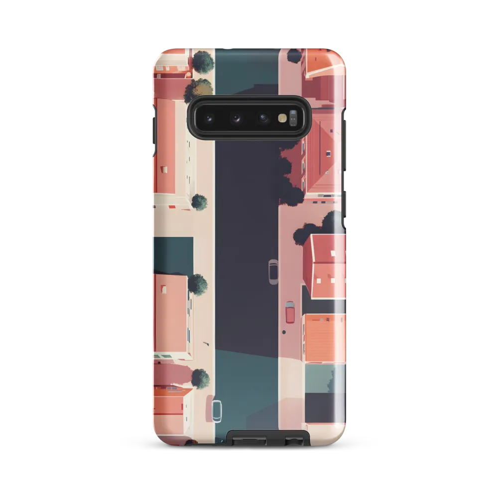 Aerial Serenity: The Tranquil Urban Landscape | Phone Case |  S10 Plus | Tough Case | Glossy