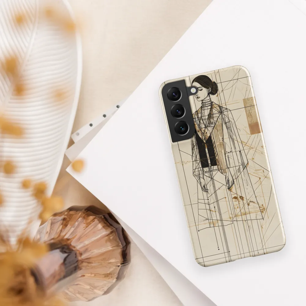 Elegance in Lines | Phone Case |  S22 Plus | Snap Case | Glossy
