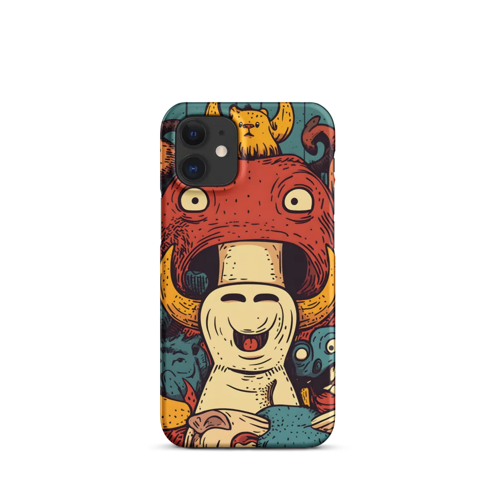 Whimsical Gathering of Creatures | Phone Case |  12 Mini | Snap Case | Matte