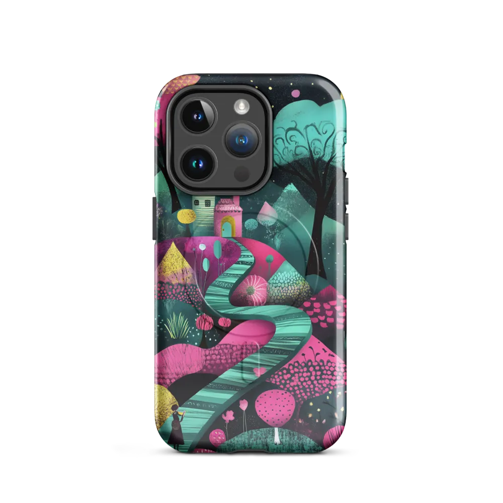 Whimsical Journey through Colorful Lands | Phone Case |  14 Pro | MagSafe® Tough Case | Glossy