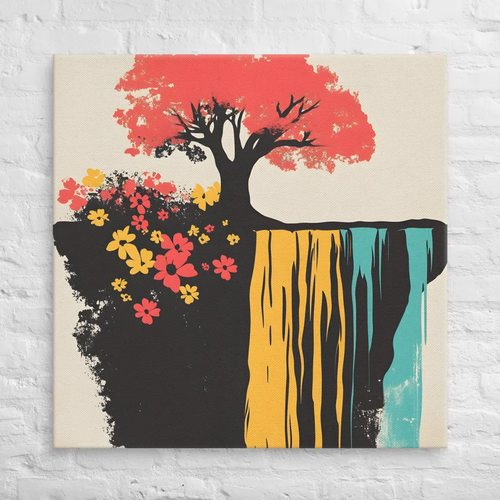 Serene Cascade of Colors | Canvas | 37″×37″