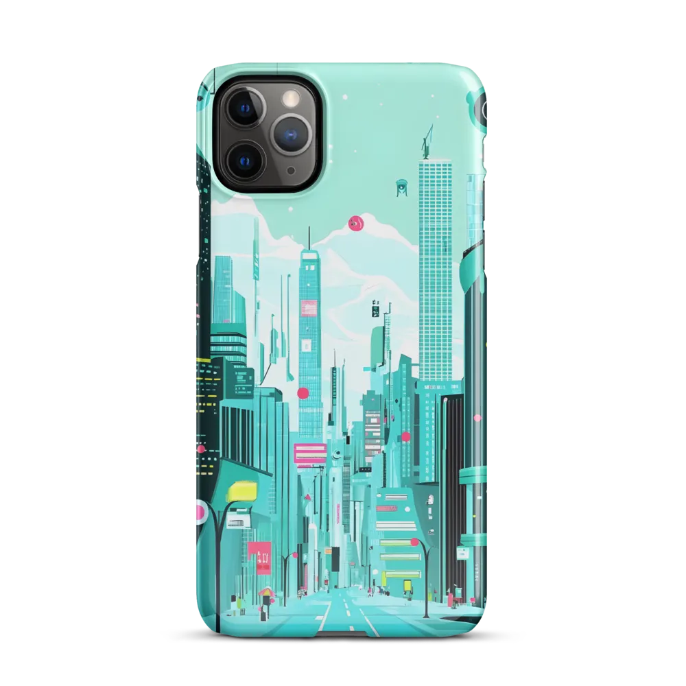 Urban Dreams: A Futuristic Cityscape | Phone Case |  11 Pro Max | Snap Case | Glossy