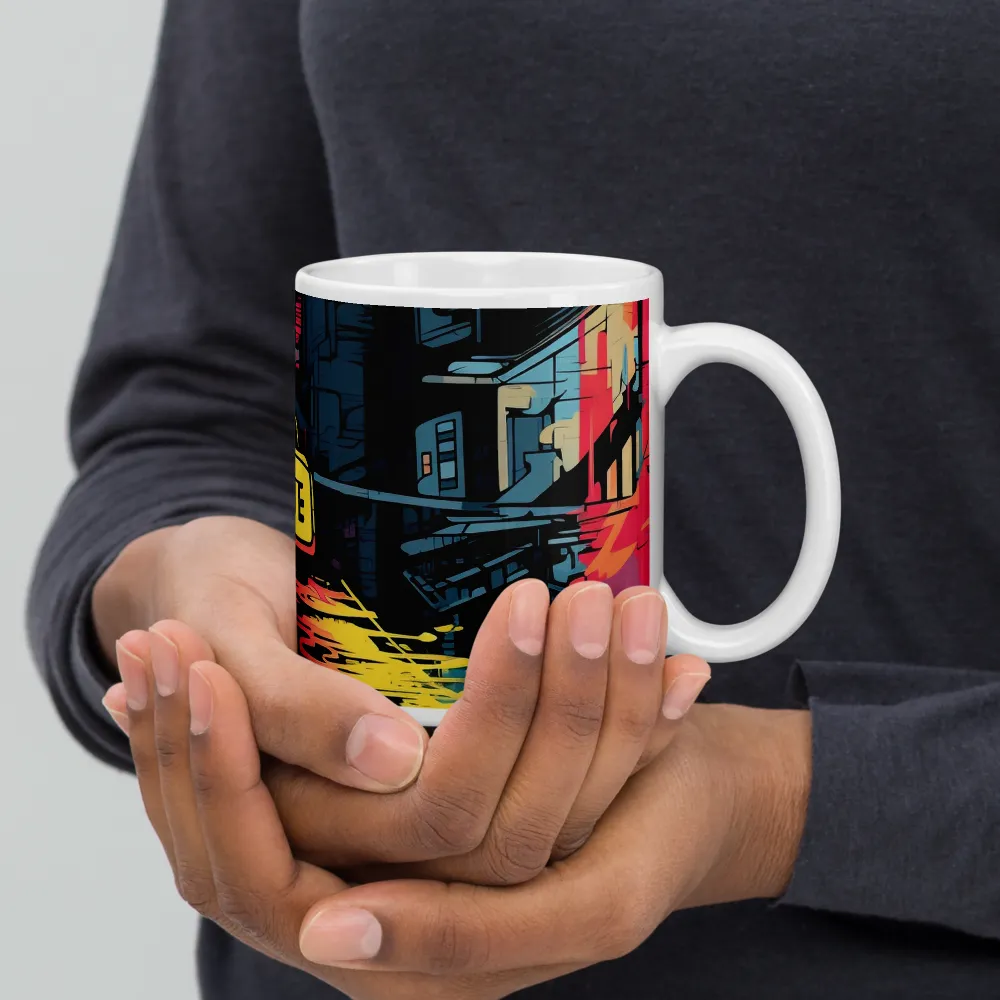 Citybeat: A Neon Dreamscape | Mugs | Multiple Sizes & Colors